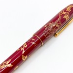 中國 弘典 HONG DIAN  兔年款 雕金工藝彩繪  鋼筆 (紅色)