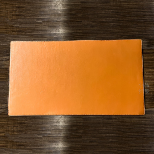 小品雅集訂製 真皮 寫字墊 桌墊 皮墊 文具墊 展示墊 (棕色大)