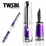 臺灣 TWSBI 三文堂 MINI AL 鋁合金版透明活塞鋼筆（陽極葡萄紫）