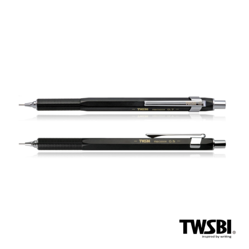 臺灣 TWSBI 三文堂 自動鉛筆 / Precision / 固定式筆頭 黑色  PM036 (0.5&0.7可選）