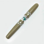 臺灣 OPUS 88 生肖兔 鏤空金屬工藝 珍珠母貝鑲嵌 鋼筆 