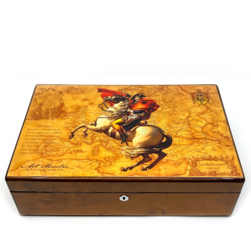 唐邦木業 古典木製手錶收藏盒 樹瘤木 12支裝 拿破崙(可上鎖)