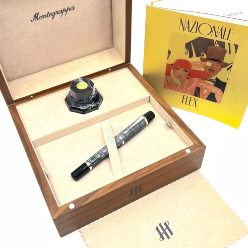 『 預購品 』義大利 Montegrappa 萬特佳 限量 Nazionale Flex 彈性尖鋼筆(閃亮圓圈)