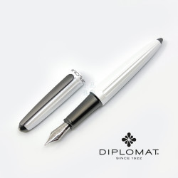 德國 DIPLOMAT 迪波曼 AERO 太空梭 鋼筆(珠光白 不銹鋼尖) 德國 DIPLOMAT 迪波曼 AERO 太空梭 鋼筆(珠光白 不銹鋼尖)