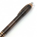 MONTBLANC 萬寶龍 漂浮系列 全金屬 玫瑰金格紋 鋼珠筆 (106868)