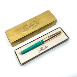 ☆典藏老筆☆全新 派克 PARKER 61包12K蓋 鋼筆(泰瑞綠桿) ☆典藏老筆☆全新 派克 PARKER 61包12K蓋 鋼筆(泰瑞綠桿)