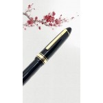 風華再現：經典永生629型號，魚雷造型樹脂桿鋼筆，體驗14K金筆尖的書法之美（雕花君鋒尖）黑色