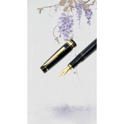 風華再現:經典永生629型號,''平頂''造型樹脂桿鋼筆,體驗14K金筆尖的書法之美(心跳尖)黑色 風華再現:經典永生629型號,''平頂''造型樹脂桿鋼筆,體驗14K金筆尖的書法之美(心跳尖)黑色