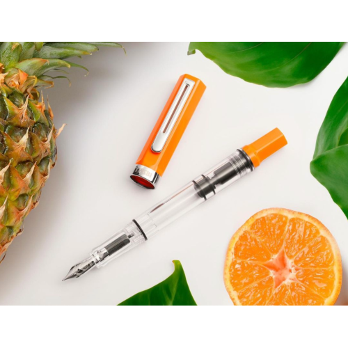 臺灣 TWSBI 三文堂 ECO 活塞鋼筆(柿紅)