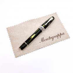 義大利 Montegrappa 萬特佳 Extra 1930 純銀 賽璐珞 18K金 鋼筆（墨綠舊款雙色尖）