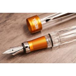 臺灣 TWSBI 三文堂 DIAMOND #580 AL R透明 活塞鋼筆 (夕陽金)   臺灣 TWSBI 三文堂 DIAMOND #580 AL R透明 活塞鋼筆 (夕陽金)