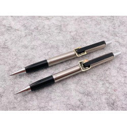 = 庫存新品= PLATINUM 白金牌 老款BELAGE  不銹鋼桿 0.5自動鉛筆/原子筆一對 = 庫存新品= PLATINUM 白金牌 老款BELAGE  不銹鋼桿 0.5自動鉛筆/原子筆一對