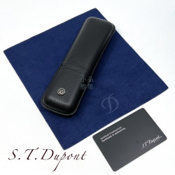 法國 S.T. Dupont 都彭 雪茄套 兩支裝 真皮 筆套 (黑) 法國 S.T. Dupont 都彭 雪茄套 兩支裝 真皮 筆套 (黑)