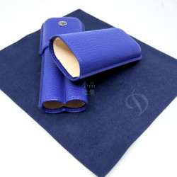 法國 S.T. Dupont 都彭 雪茄套 兩支裝 真皮 筆套 (藍) 法國 S.T. Dupont 都彭 雪茄套 兩支裝 真皮 筆套 (藍)