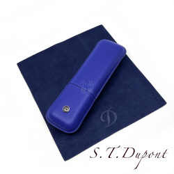 法國 S.T. Dupont 都彭 雪茄套 兩支裝 真皮 筆套 (藍) 法國 S.T. Dupont 都彭 雪茄套 兩支裝 真皮 筆套 (藍)