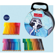 德國 Faber-Castell 輝柏 足球封面 手提包造型  33色連接筆(155537) 德國 Faber-Castell 輝柏 足球封面 手提包造型  33色連接筆(155537)