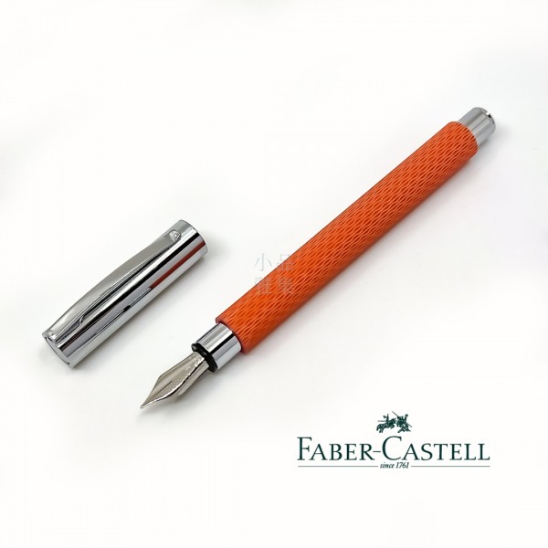 德國 FABER-CASTELL 輝柏 Ambition 成吉思汗 印度繩紋 繩紋飾 鋼筆（秋葉橘）
