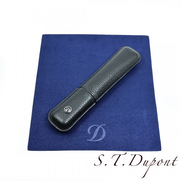 法國 S.T. Dupont 都彭 雪茄套 單支裝 真皮 筆套 （黑）