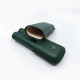 法國 S.T. Dupont 都彭 雪茄套 兩支裝 真皮 筆套 (綠)