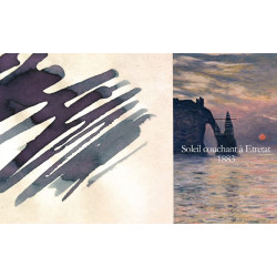 韓國 Dominant Industry 25ml 墨水 畫家系列 莫內 -no.120「1883年埃特勒塔懸崖的夕陽」