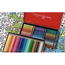 瑞士 卡達 CARAN D'ACHE ©KEITH HARING 藝術家特別版 水溶性色鉛筆+蠟筆組 瑞士 卡達 CARAN D'ACHE ©KEITH HARING 藝術家特別版 水溶性色鉛筆+蠟筆組