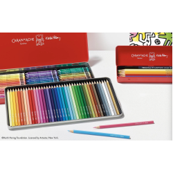 瑞士 卡達 CARAN D'ACHE ©KEITH HARING 藝術家特別版 水溶性色鉛筆+蠟筆組 瑞士 卡達 CARAN D'ACHE ©KEITH HARING 藝術家特別版 水溶性色鉛筆+蠟筆組