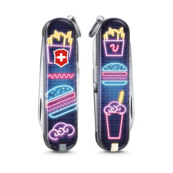 瑞士 VICTORINOX 7功能 2019 年 Classic 小型袋裝瑞士刀 限量版（漢堡餐館）