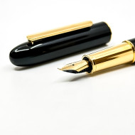 小品雅集特製款 亮黑漆金夾  書法尖 鋼筆 小品雅集特製款 亮黑漆金夾  書法尖 鋼筆