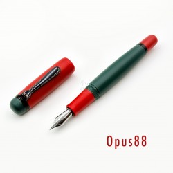 臺灣 OPUS 88 製筆精基 OMAR系列 滴入式上墨 霧面 鋼筆（christmas聖誕節）