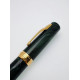 風格款 永生 600 德國硬橡膠筆桿 18K尖 君鋒尖 類長刀 雙色金 ( 極光綠＿金 ）