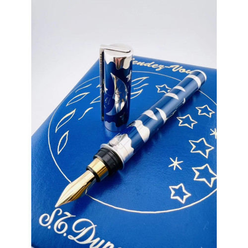 S.T. DUPONT 都彭 rendez vous Luna 限量版月亮 大總裁 鋼筆  (18K 99新）