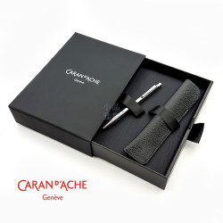 瑞士 CARAN D'ACHE 卡達 Ecridor 艾可朵 Tressé 原子筆+筆套禮盒(鍍鉑金) 瑞士 CARAN D'ACHE 卡達 Ecridor 艾可朵 Tressé 原子筆+筆套禮盒(鍍鉑金)