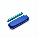  小品雅集訂製 短鋼筆專用 無隔層二支入 真皮皮套（電光藍）