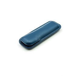 小品雅集訂製 短鋼筆專用 無隔層二支入 真皮皮套 筆套(瑪瑙藍)  小品雅集訂製 短鋼筆專用 無隔層二支入 真皮皮套 筆套(瑪瑙藍)