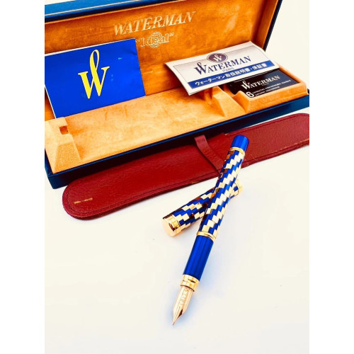 =庫存新品= 老筆 法國 WATERMAN 水人 全新  Lady pen  藍金18K尖 鋼筆