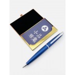 CROSS ATX 原子筆 +木紋名片盒 組合售（全新品）