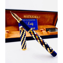 =庫存新品= 老筆 法國 WATERMAN 水人 全新  Lady pen  藍金18K尖 鋼筆 =庫存新品= 老筆 法國 WATERMAN 水人 全新  Lady pen  藍金18K尖 鋼筆