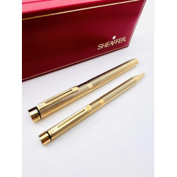 ☆中古美品☆SHEAFFER 西華TARGA 細格紋 14K尖 鋼筆 贈送原子筆 ☆中古美品☆SHEAFFER 西華TARGA 細格紋 14K尖 鋼筆 贈送原子筆