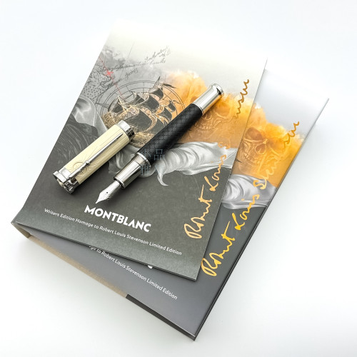 德國 MONTBLANC 萬寶龍 2023年 文學家限量系列 ROBERT LOUIS STEVENSON 史提芬遜 18K 鋼筆