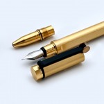 臺灣 SKB 文明鋼筆 【RS-101】變幻雙用筆 鋼筆/鋼珠筆 「黃銅色」