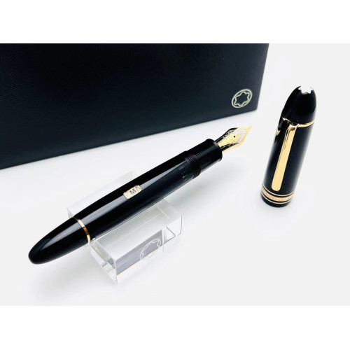 ☆8成新☆ 德國 MONTBLANC 149 大方盒款 (筆尖SteO D刻印）M尖 MB8178