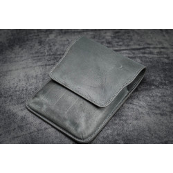 土耳其 Galen Leather 蓋倫皮革 5支入 上掀磁吸式 筆套(灰色)  土耳其 Galen Leather 蓋倫皮革 5支入 上掀磁吸式 筆套(灰色)