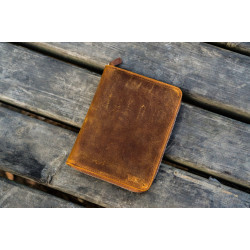 土耳其 Galen Leather 蓋倫皮革 5支入 拉鍊式 A6筆記本套 筆套 (瘋馬皮棕)  土耳其 Galen Leather 蓋倫皮革 5支入 拉鍊式 A6筆記本套 筆套 (瘋馬皮棕)