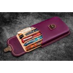 土耳其 Galen Leather 蓋倫皮革 5支入 復古銅釦 筆套（紫色） 