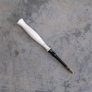 White Antler and Ebony The Queen Finial Straight Pen Holder White Antler and Ebony The Queen Finial Straight Pen Holder