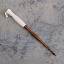 White Antler And Walnut Oblique Pen Holder White Antler And Walnut Oblique Pen Holder