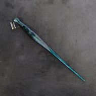 Silver and Turquoise Oblique Pen Holder Silver and Turquoise Oblique Pen Holder