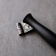 The Elder Wand With Hand Engraved Flange Oblique Pen Holder