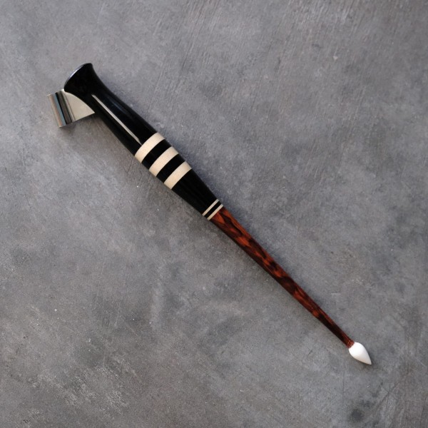 Magnusson White Band With Snakewood Tail Oblique Pen Holder