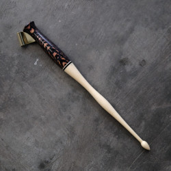 染色豹紋和冬青木沾水筆斜桿 染色豹紋和冬青木沾水筆斜桿